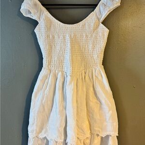 American Age White Casual Kids Dress